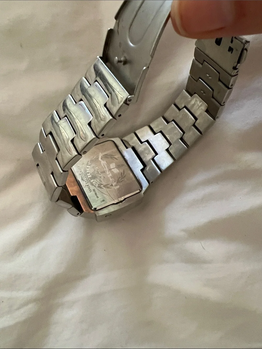Vestal Silver Stainless Steel Digital Watch | Retro Y2K Style